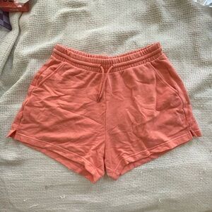 Old Navy coral sweatpants shorts